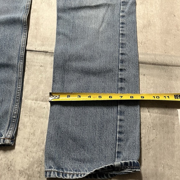 Levis 550 Jeans Mens 16 28x28 Blue Denim Relaxed Fit Straight Leg Cotton Zip Fly - Picture 2 of 11